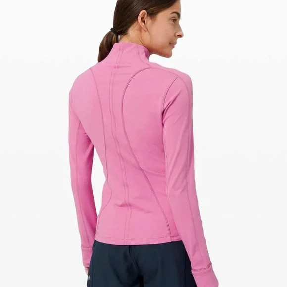 Lululemon Run Briskly 1/2 Zip Athletic Activewear Magenta Glow Jacket - Picture 2 of 16